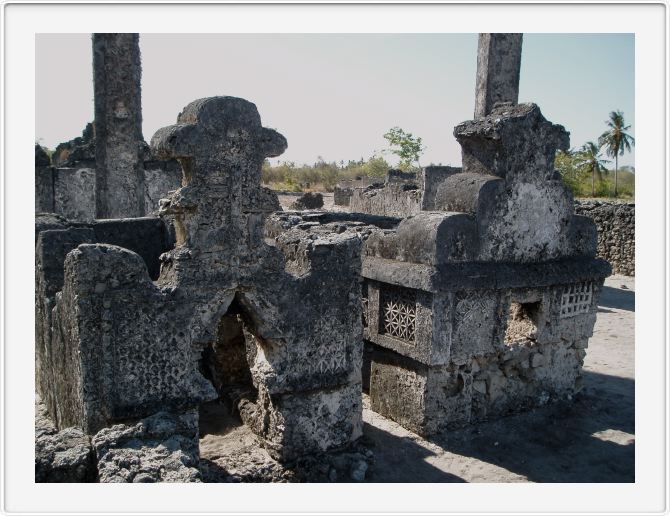 Tombstones, closeup