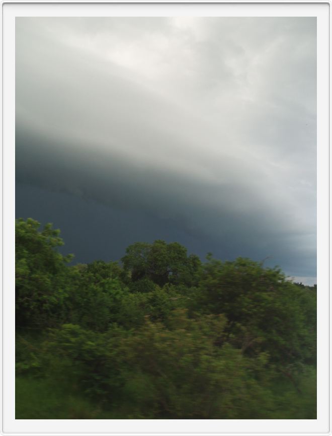 Storm clouds take over enroute home on the bus to Dar